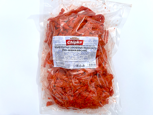 Кальмар полукольца сушёно-вяленые «Chipka»